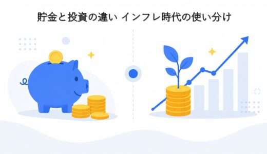 貯金と投資の違いをわかりやすく解説|インフレ時代の使い分け